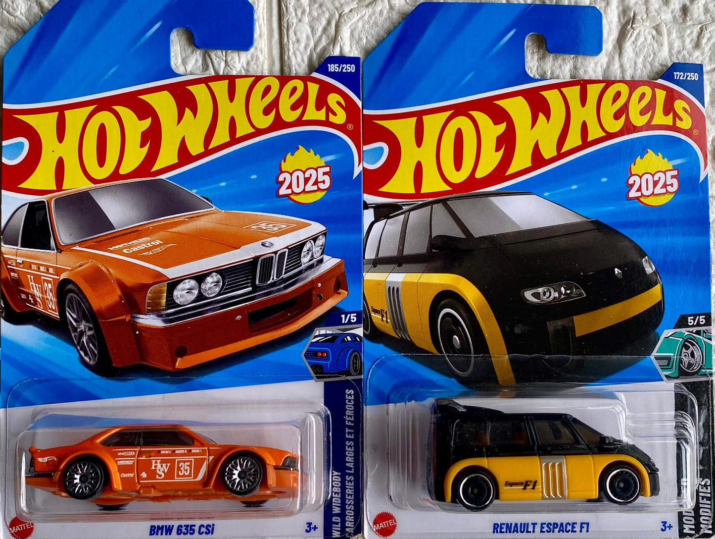 PACK OF 2 - BMW 635 CSi AND RENAULT ESPACE F1