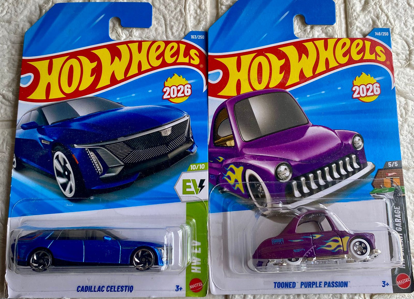 PACK OF 2 - CADILLAC CELESTIO and TOONED" PURPLE PASSION