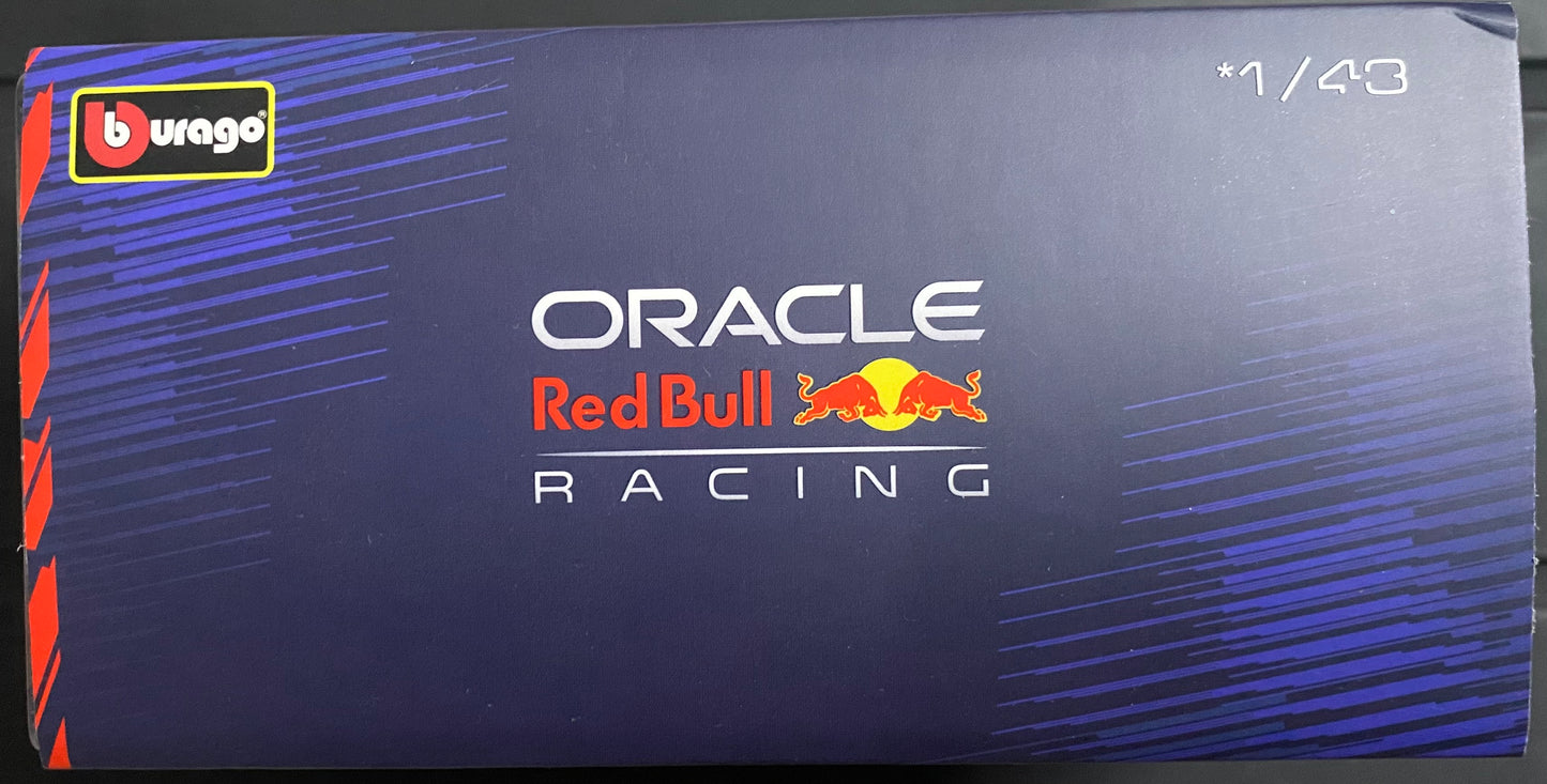 Bburago - 1/43 Scale Model Compatible with Red Bull Oracle Racing RB19# 1 Compatible with Max Verstappen Formula 1 Miniature Model 2023 (Blue)