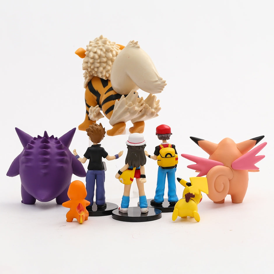Pokémon Figure Set – 8 Piece PVC Collectible Figures (2–9 cm)