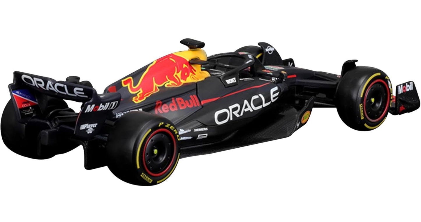 Bburago - 1/43 Scale Model Compatible with Red Bull Oracle Racing RB19# 1 Compatible with Max Verstappen Formula 1 Miniature Model 2023 (Blue)