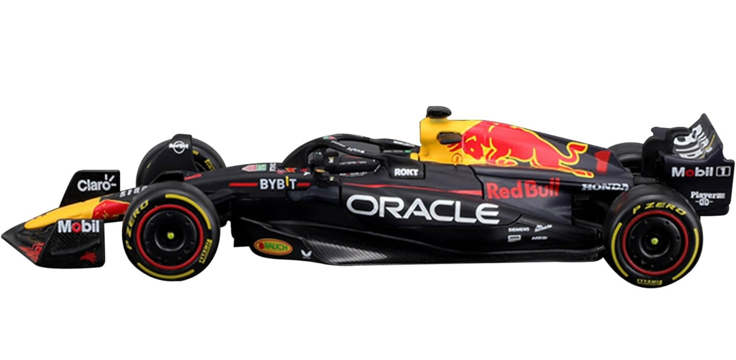Bburago - 1/43 Scale Model Compatible with Red Bull Oracle Racing RB19# 1 Compatible with Max Verstappen Formula 1 Miniature Model 2023 (Blue)