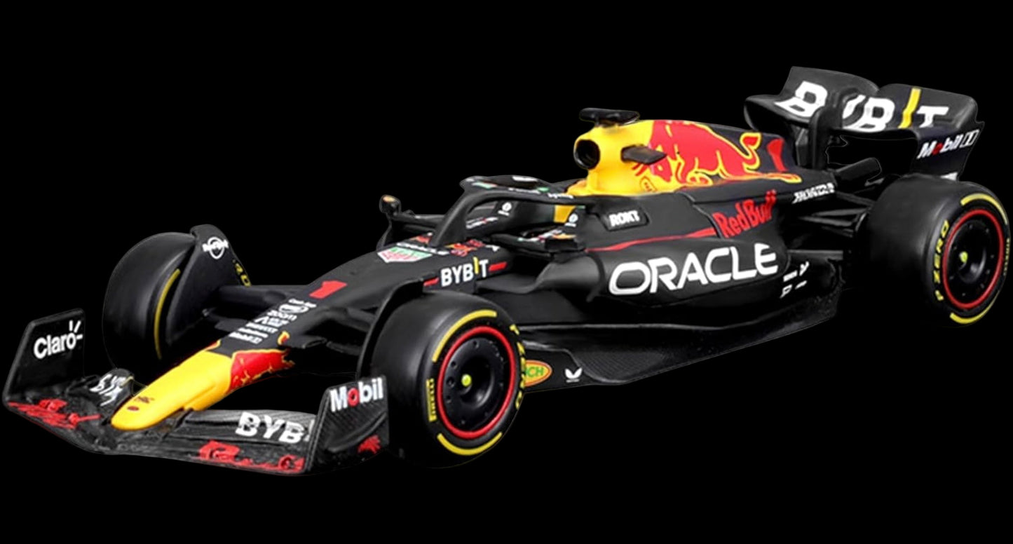 Bburago - 1/43 Scale Model Compatible with Red Bull Oracle Racing RB19# 1 Compatible with Max Verstappen Formula 1 Miniature Model 2023 (Blue)