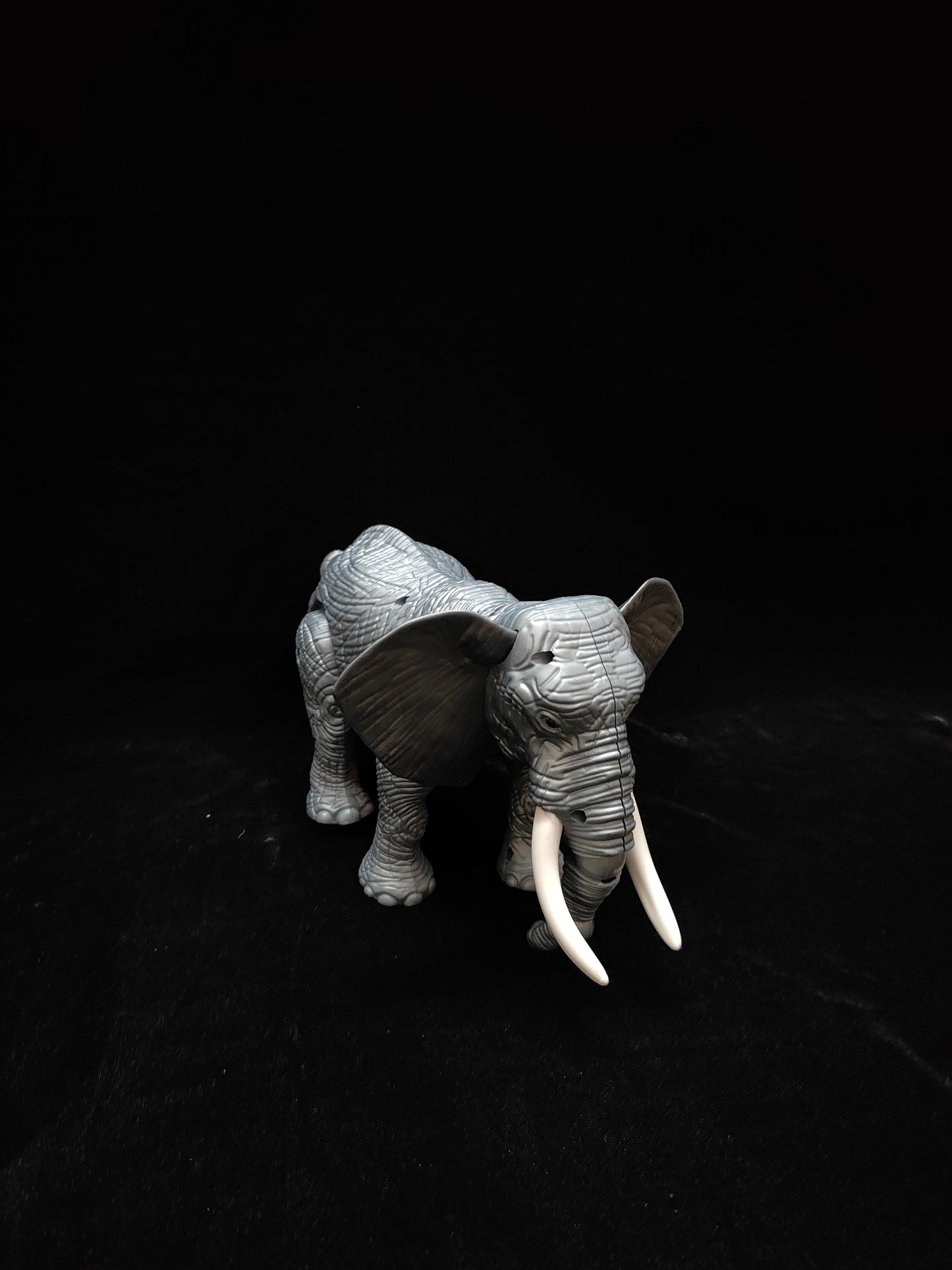 Walking Electric Elephant Toy for Kids and Toddlers with Music and Realistic Trumpet (Chinghar) Sound - Wiggling Tail and Shaking Head Wild Animal Figure - Battery Operated Toy