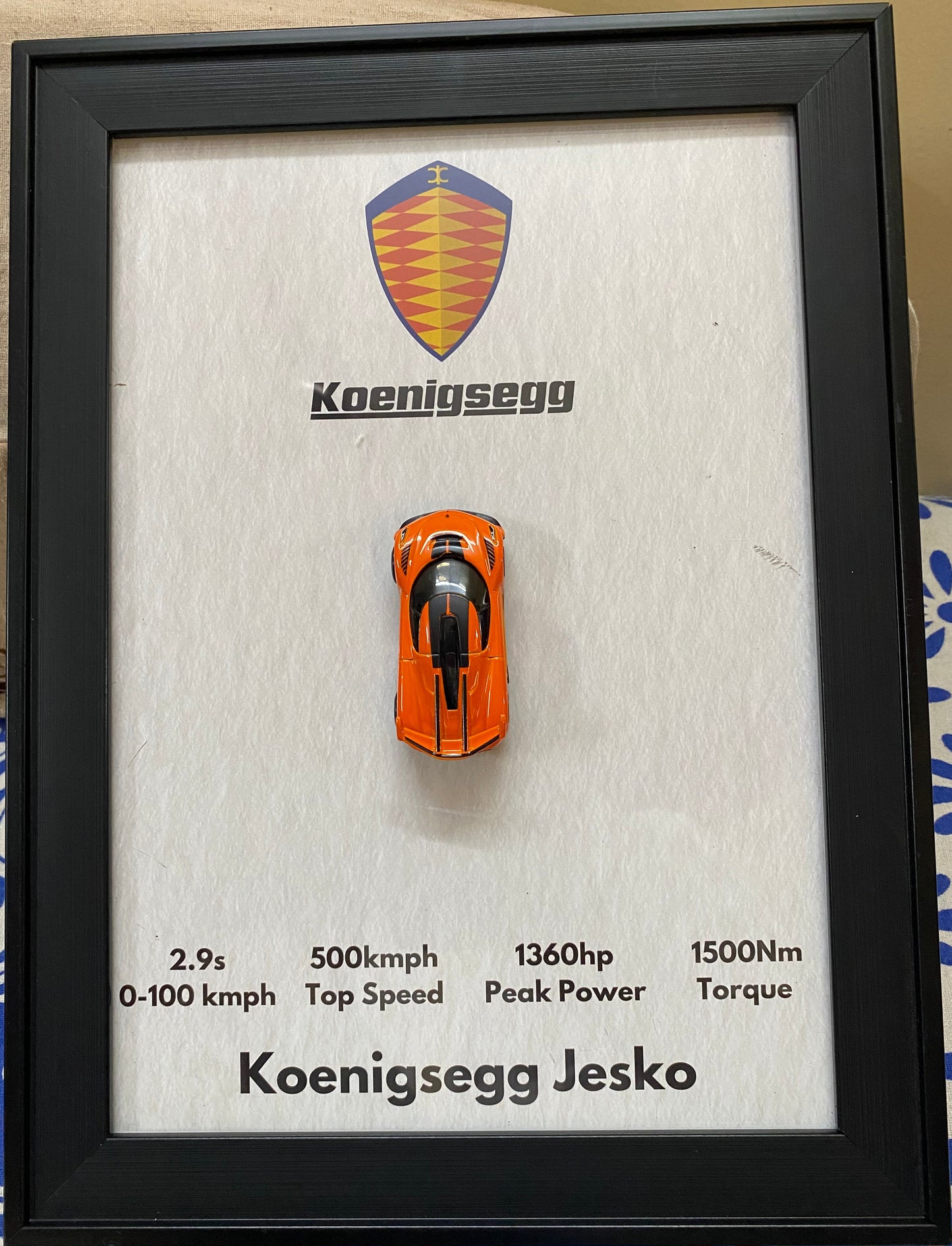 2020 Koenigsegg Jesko HotWheels Frame