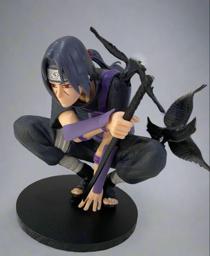 Itachi Uchiha Action Figure – Crow Jutsu Battle Pose, 14.5 cm PVC Statue