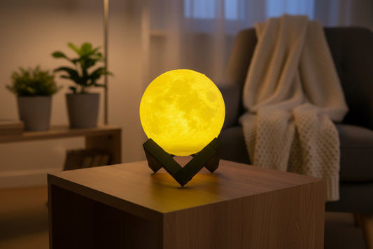 3D Moon Lamp Night Light – Aesthetic LED Lamp for Bedroom & Gifts