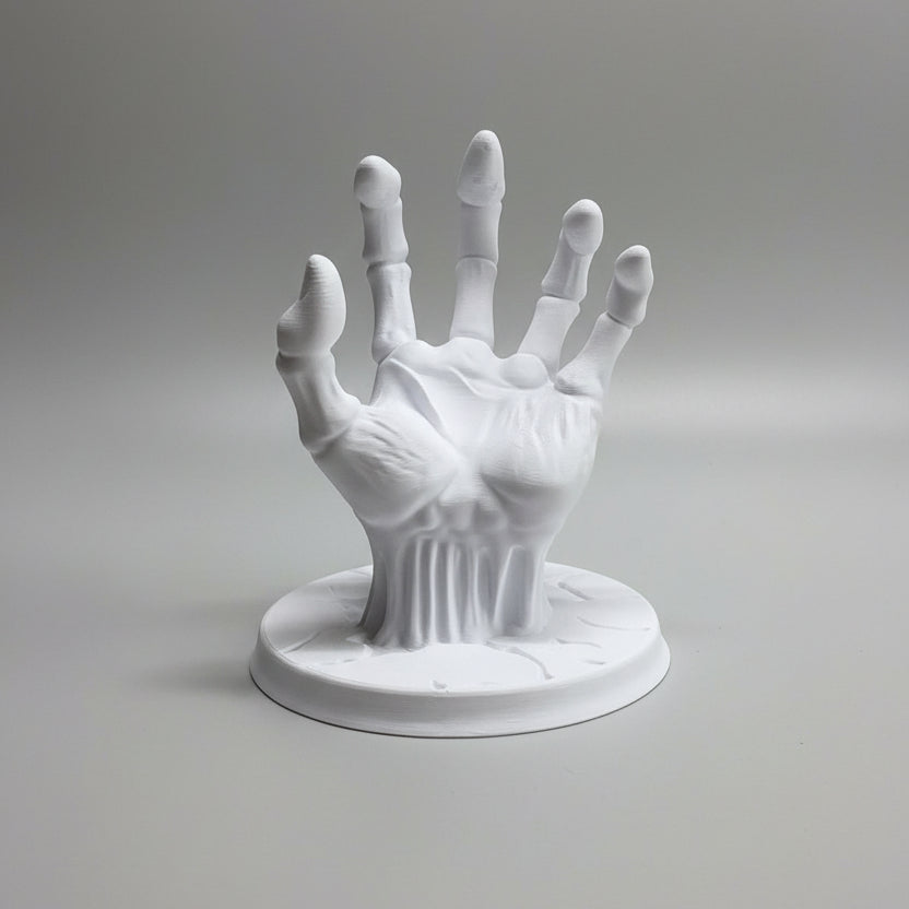 Grim Reaper Skeleton Hand Controller Holder Stand | Universal PS5, PS4, Xbox & Nintendo Switch Controller Display | 3D Printed Gaming Desk Organizer