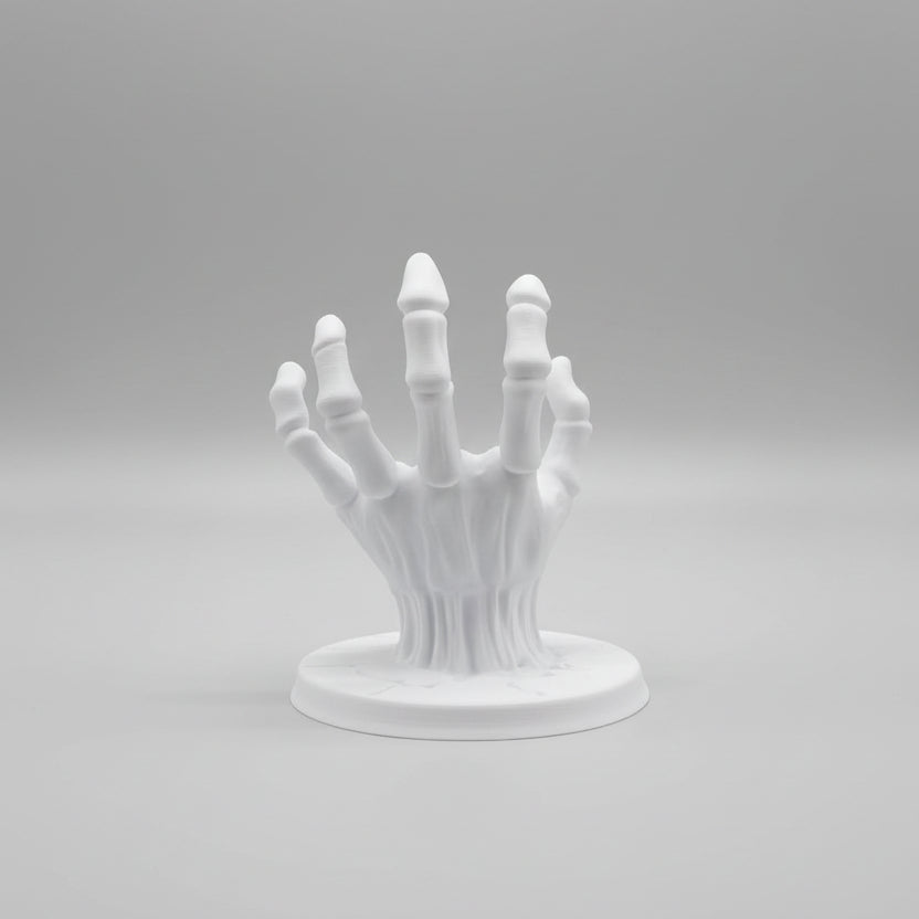 Grim Reaper Skeleton Hand Controller Holder Stand | Universal PS5, PS4, Xbox & Nintendo Switch Controller Display | 3D Printed Gaming Desk Organizer