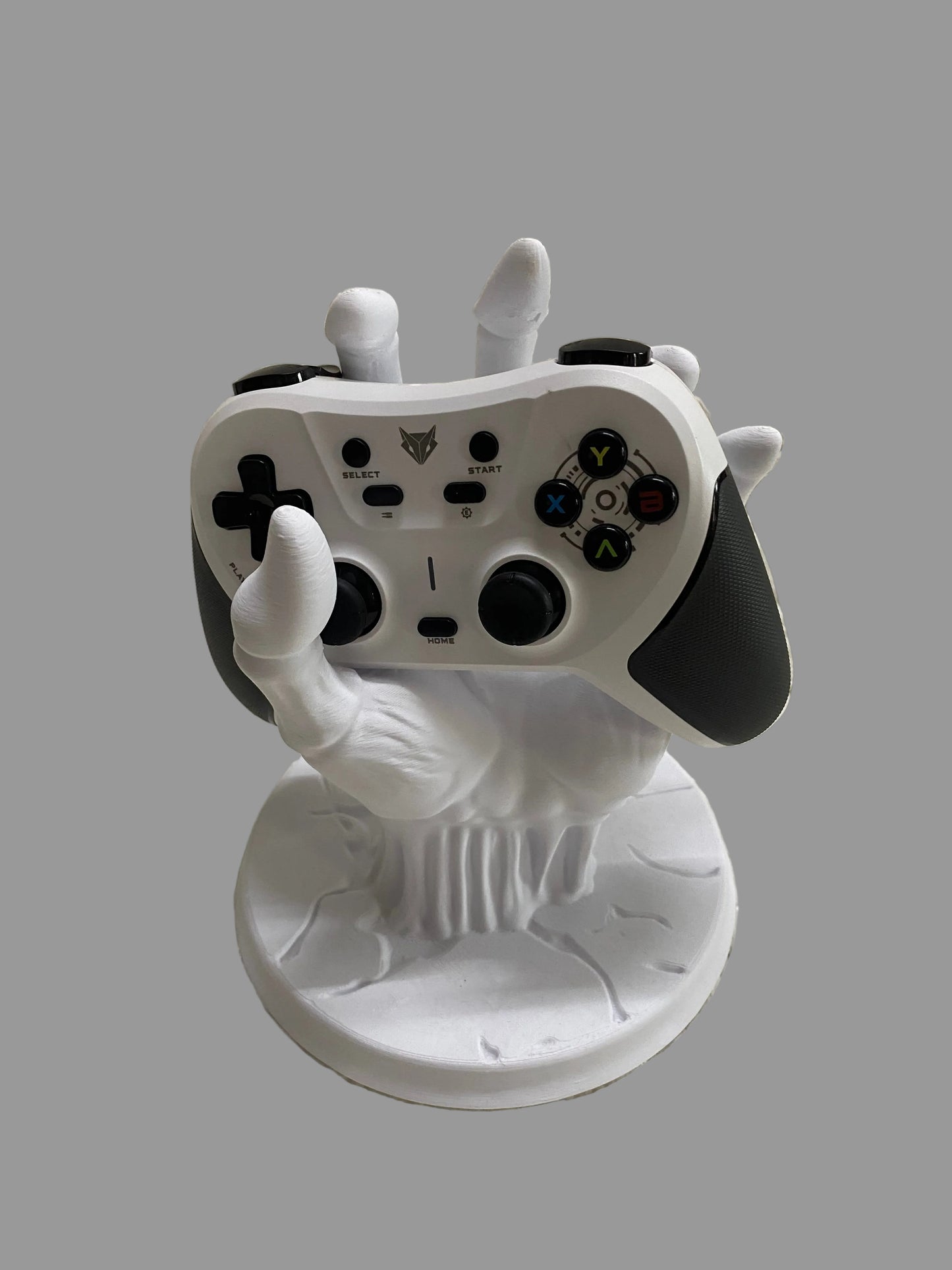 Grim Reaper Skeleton Hand Controller Holder Stand | Universal PS5, PS4, Xbox & Nintendo Switch Controller Display | 3D Printed Gaming Desk Organizer
