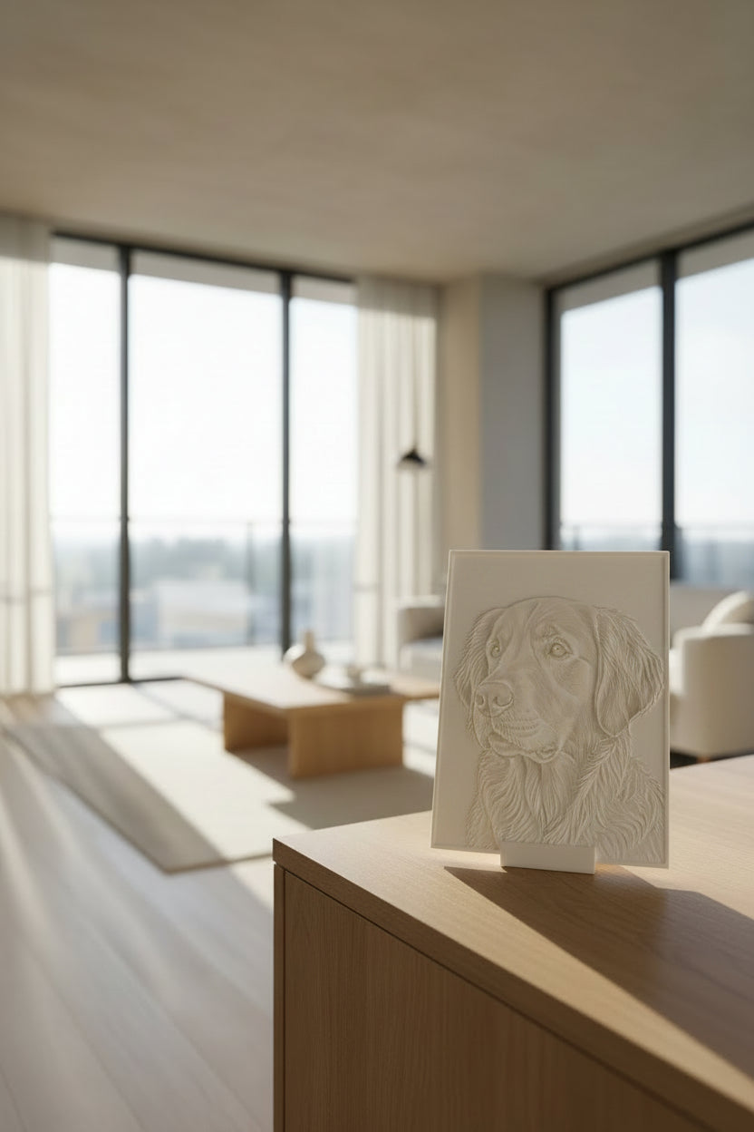 Personalized Lithophane Tealight Photo Frame | Custom 3D Printed LED Photo Lamp