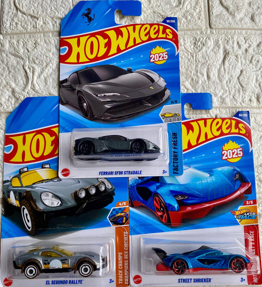 PACK OF 3 - FERRARI SF90 STRADALE, EL SEGUNDO RALLYE™ AND STREET SHRIEKER™