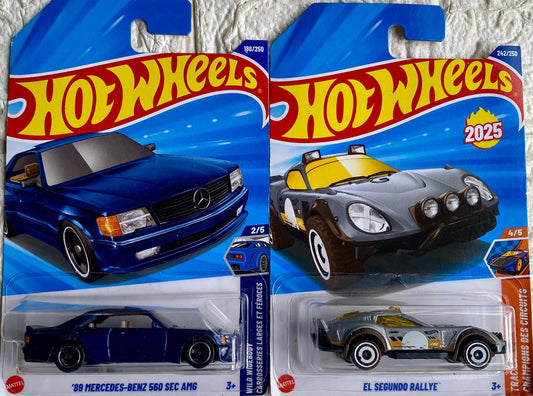 PACK OF 2 - 89 MERCEDES-BENZ 560 SEC AMG AND EL SEGUNDO RALLYE