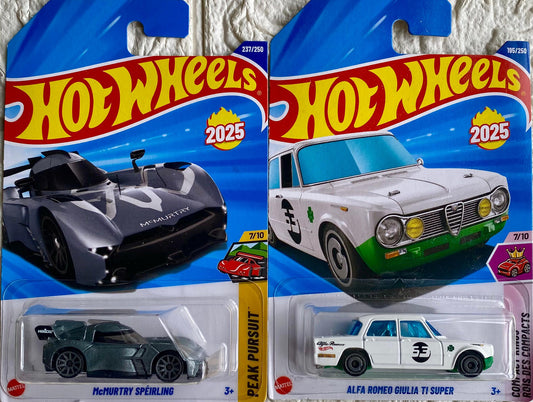 PACK OF 2 - MCMURTRY SPÉIRLING AND ALFA ROMEO GIULIA TI SUPER