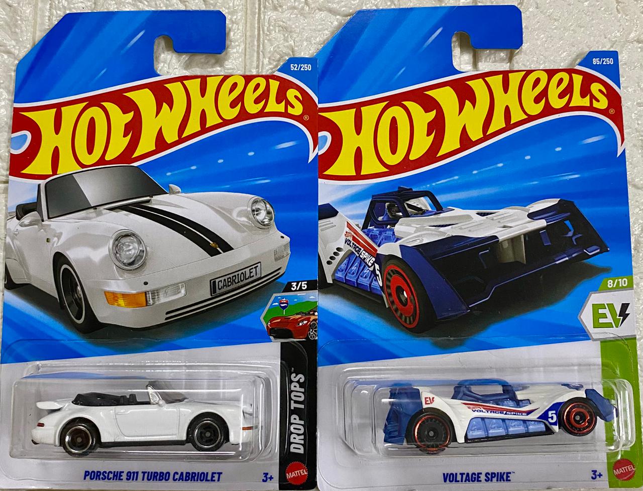 PACK OF 2 - PORSCHE 911 TURBO CABRIOLET, VOLTAGE SPIL VOLTAGE SPIKE™