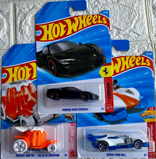 PACK OF 3 - FERRARI SF90 STRADALE, DESSERT DRIFTER* / CELÉE DE DÉRAPAGE and SUPER TWIN MILL™