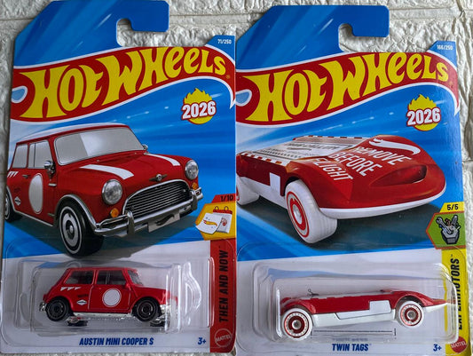 PACK OF 2 - AUSTIN MINI COOPER S and TWIN TAGS™