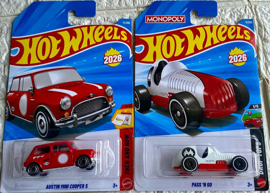 PACK OF 2 - AUSTIN MINI COOPER S and PASS N GO