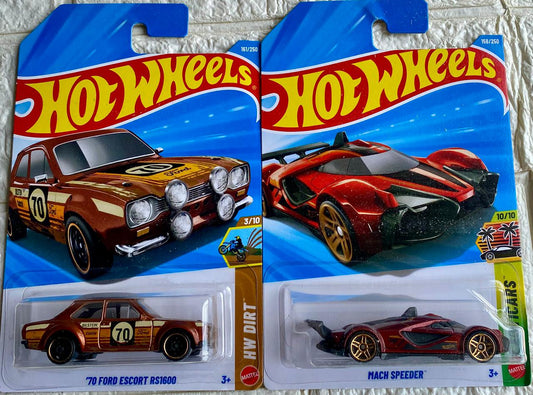 PACK OF 2 - "70 FORD ESCORT RS1600 and MACH SPEEDER™