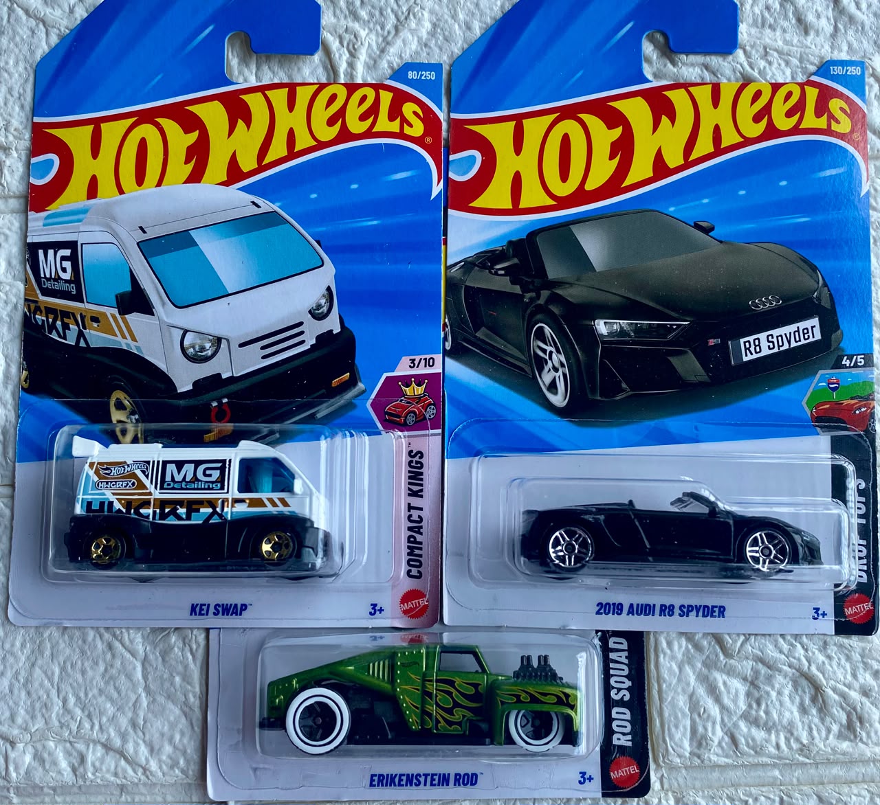 Pack of 3 - 2019 Audi R8 Spyder, Kei Swap and Erikenstein Rod (Imported)