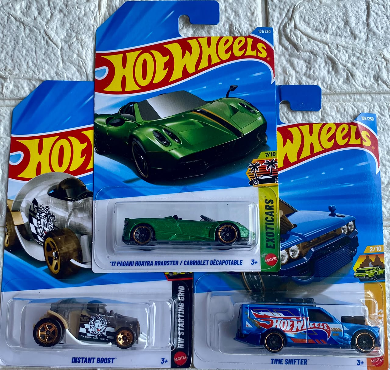 Pack of 3 - '77 Pagani Huayra Roadster, Time Shifter and Instant Boost (Imported)
