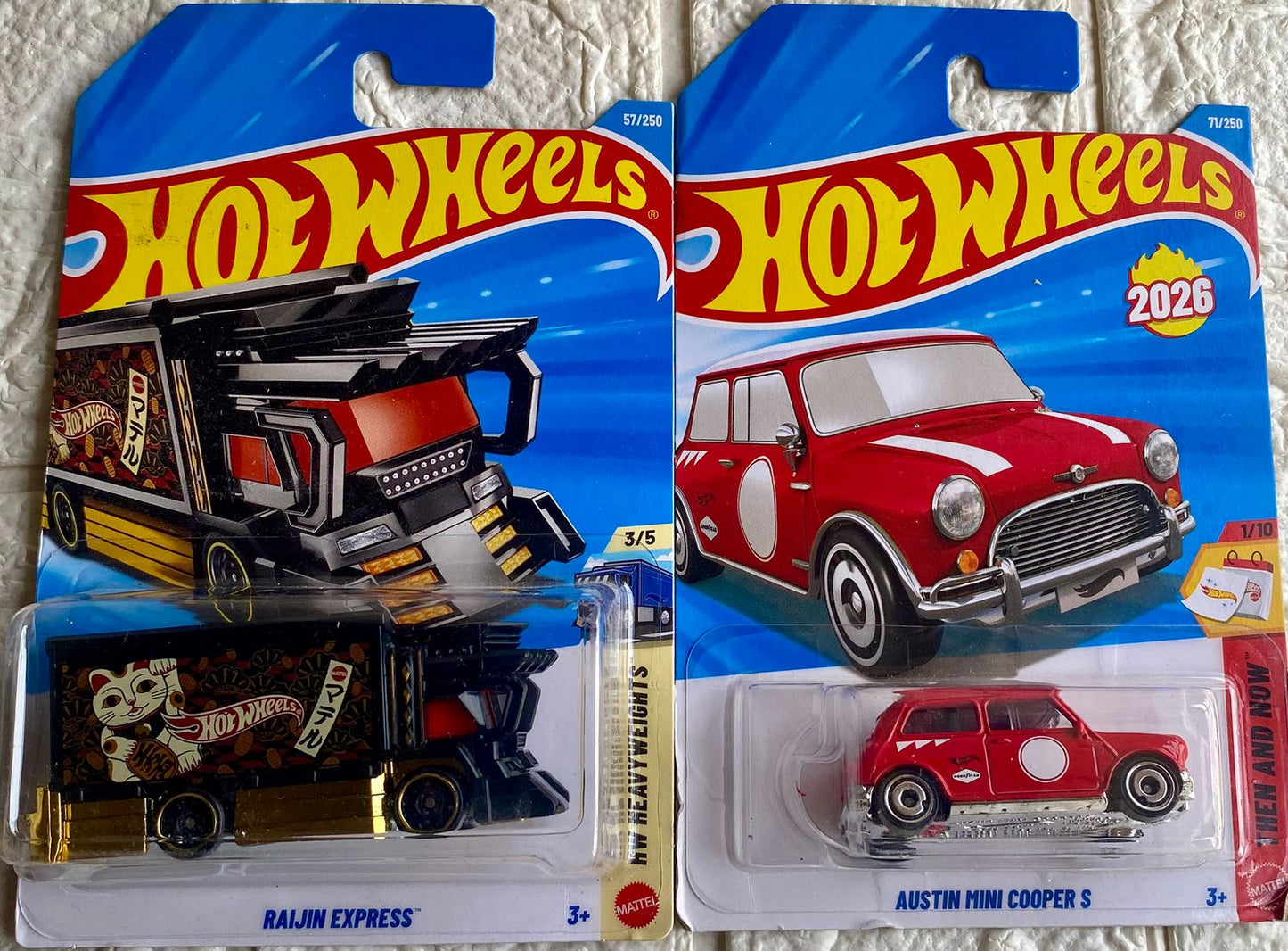 PACK OF 2 - RAIJIN EXPRESS™ and AUSTIN MINI COOPER S