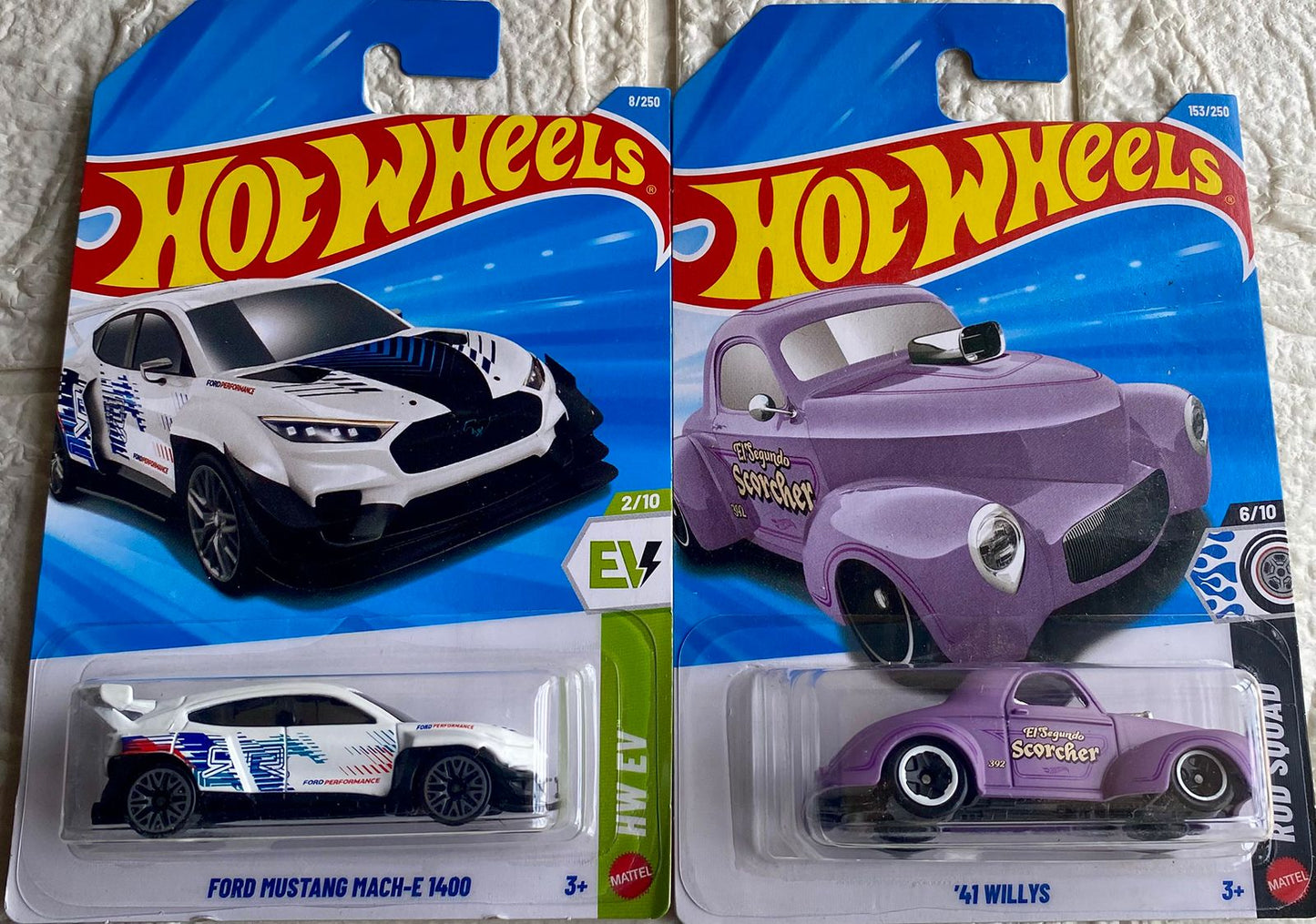 PACK OF 2 -FORD MUSTANG MACH-E 1400 and '41 WILLYS