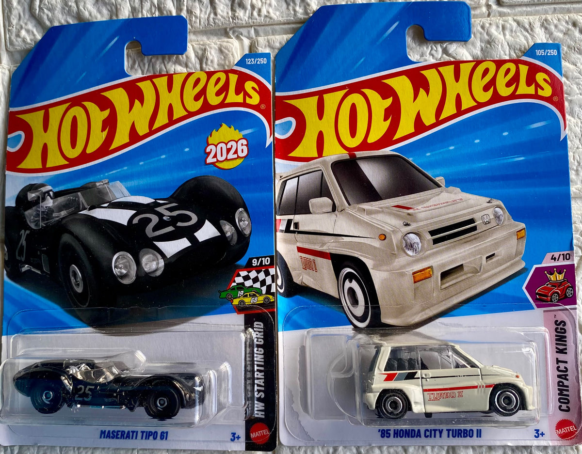 MASERATI TIPO 61 AND "85 HONDA CITY TURBO II