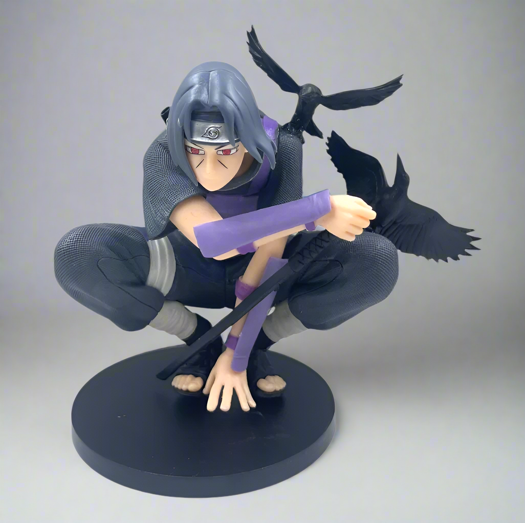 Itachi Uchiha Action Figure – Crow Jutsu Battle Pose, 14.5 cm PVC Statue