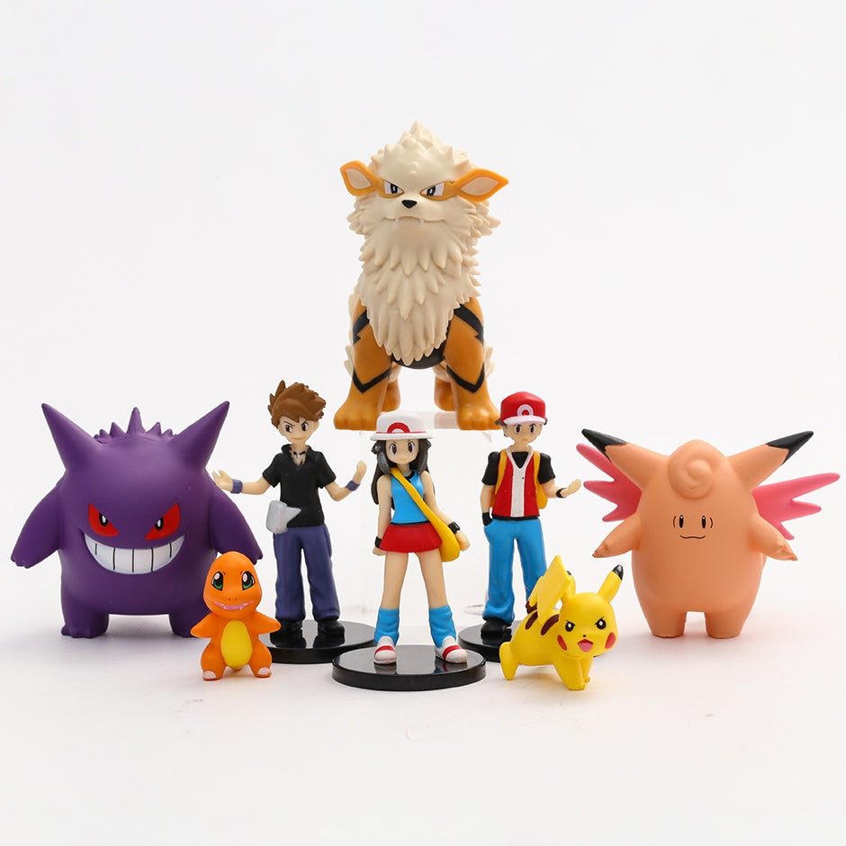 Pokémon Figure Set – 8 Piece PVC Collectible Figures (2–9 cm)