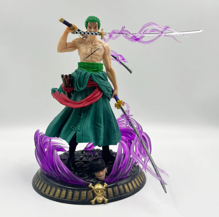 Roronoa Zoro Two-Faced 24 cm PVC Figure – High-Detail One Piece Statue