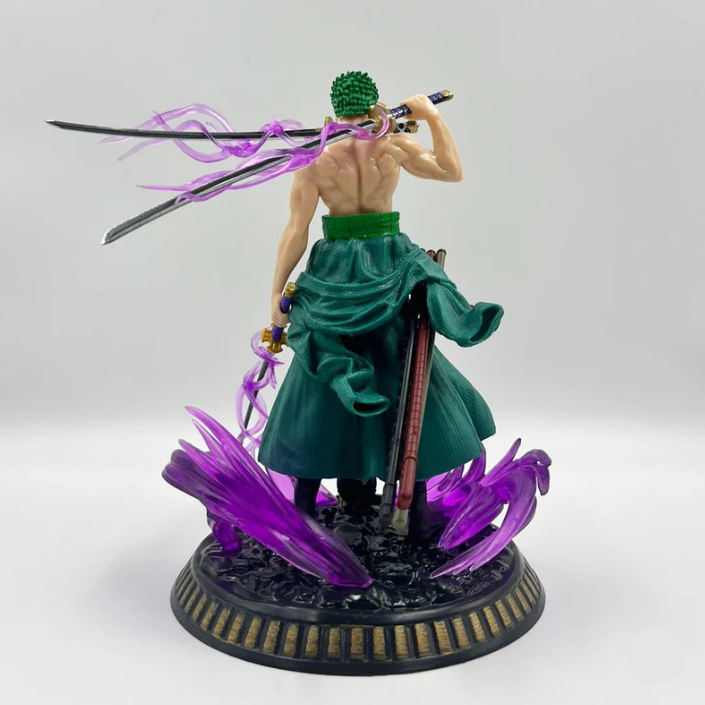 Roronoa Zoro Two-Faced 24 cm PVC Figure – High-Detail One Piece Statue